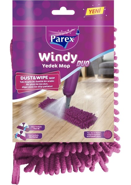 Windy Duo Dust&wipe (Islak Kuru Mop) Yedek Mop