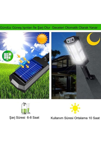 249 LED Güneş Enerjili 3 Modlu Şarjlı Kumandalı Solar Aydınlatma Lamba fiyatları