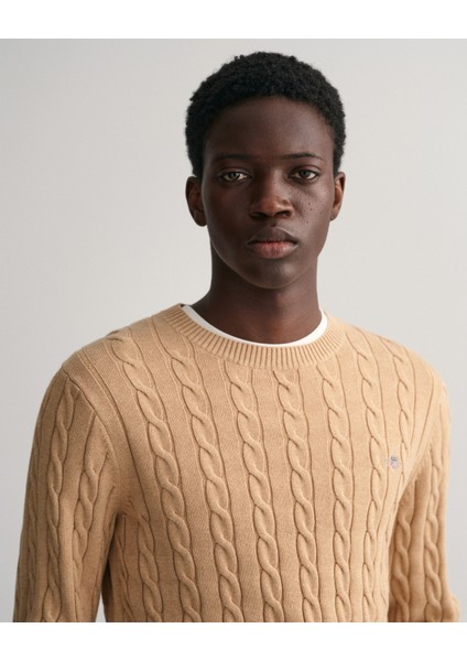 Erkek Kahverengi Regular Fit Bisiklet Yaka Kazak 8050601.296 modelleri