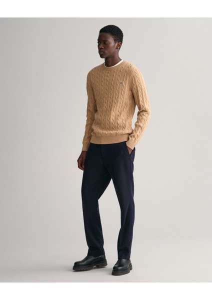 Erkek Kahverengi Regular Fit Bisiklet Yaka Kazak 8050601.296 indirimleri