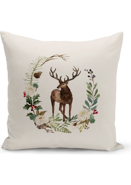Yılbaşı Serisi Çift Tarafı Dijital Baskılı 8'li Kırlent Kılıfı Seti (Christmas Noel Cushion Cover) fiyatları