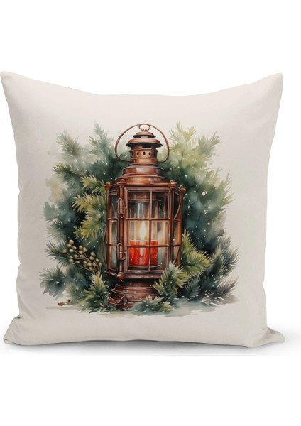 Bertille Home Yılbaşı Serisi Çift Tarafı Dijital Baskılı  8'li Kırlent Kılıfı Seti (Christmas Noel Cushion Cover)