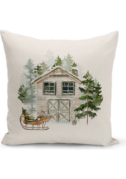 Yılbaşı Serisi Çift Tarafı Dijital Baskılı 8'li Kırlent Kılıfı Seti (Christmas Noel Cushion Cover) modelleri