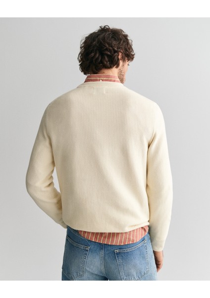 Erkek Krem Regular Fit Bisiklet Yaka Kazak 8030210.130 fiyatları