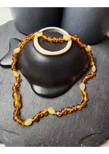 Kehribar Orjinal Doğal Taş Bebek Kolyesi modelleri