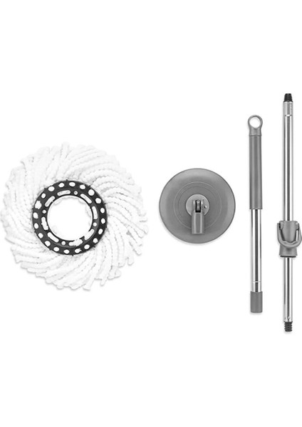 Yedek Sap ve Mikrofiber Paspas Seti, 360° Temizlik Çözümü, Çok Amaçlı Set