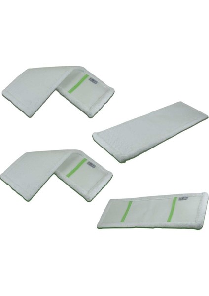 Yumuşak Mikrofiber Nemli Mop Seti 5'li, 60cm, Temizlikte Kolaylık Sunar, Yedek Seçeneği