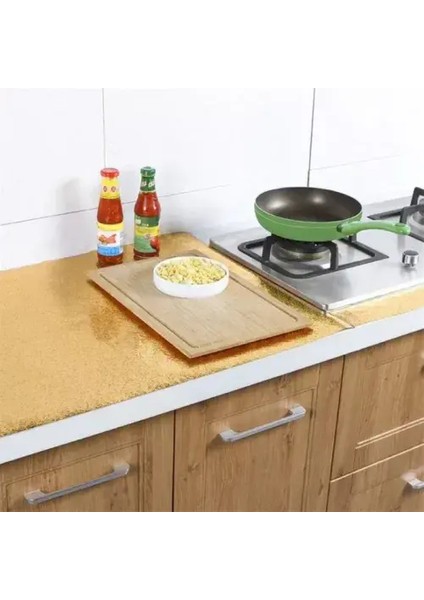 Yapışkanlı Gold Mutfak Tezgah Folyosu fiyatları