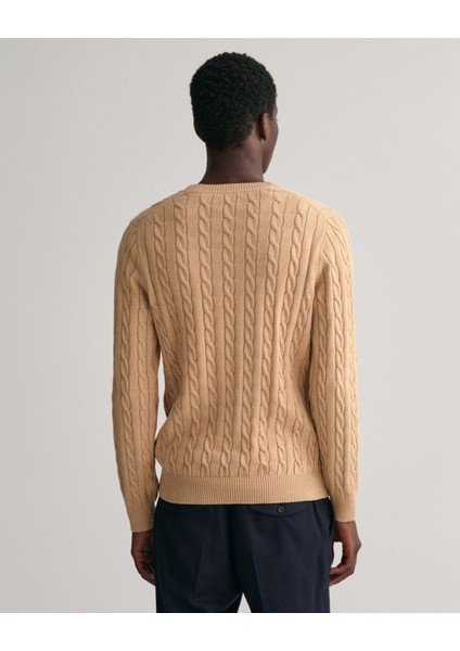 Erkek Kahverengi Regular Fit Bisiklet Yaka Kazak 8050601.296 fiyatları