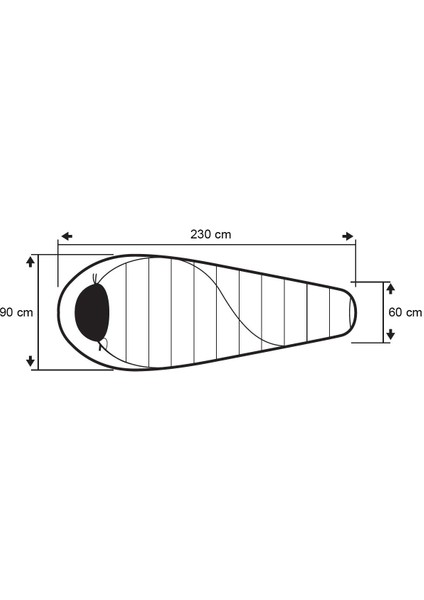 Balance Wide -25'c Xl Uyku Tulumu - 205R, Mavi