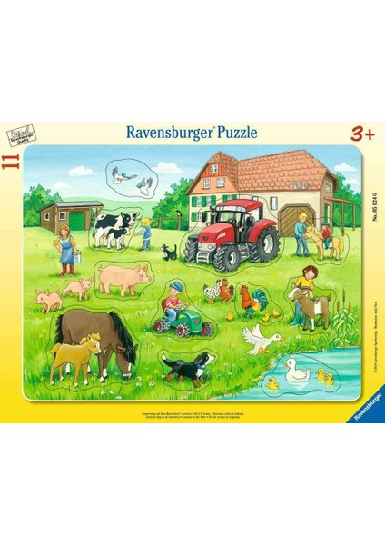 50246 11 Parçalı Büyük Çerçeveli Puzzle Köyde Yaz