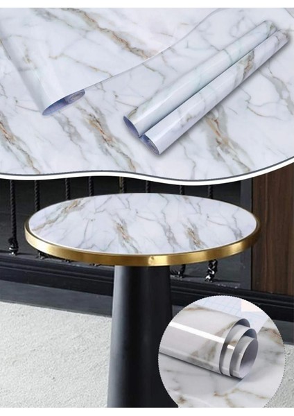 Mermer desenli kendinden yapışkanlı kaplama kağıdı, 5m, gri, bej, çizgili, duvar ve dolaplar için modelleri