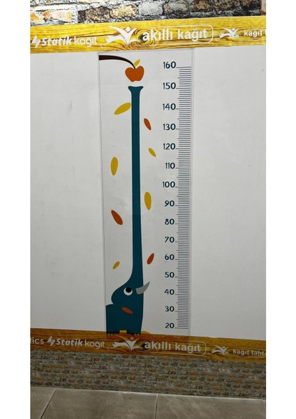 Çok Renkli Boy Ölçer, 48x160 cm, Çocuk ve Yetişkinler İçin, 1 Parça modelleri