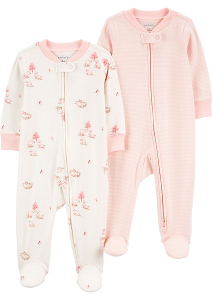 Kız Bebek Uyku Tulumu Set 2'li Paket