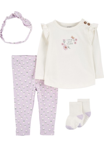 Kız Bebek Alt Üst Set 4'lü Paket