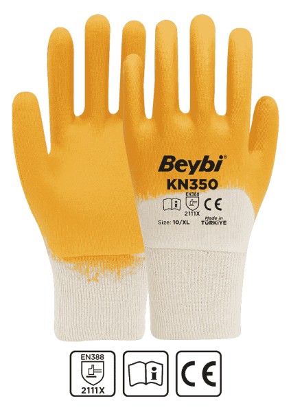 KN350 Pamuk Nitril Eldiven (1 Paket 12 Çift)