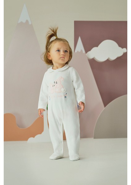 Kız Bebek Kadife Tulum