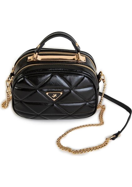 Vera Çanta Nas Bag Kadın Zincirli Çapraz Çanta Siyah Siyah Taşlı modelleri