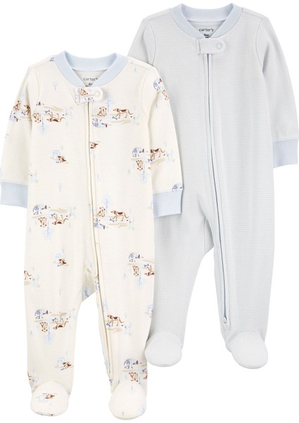 Erkek Bebek Uyku Tulumu Set 2'li Paket