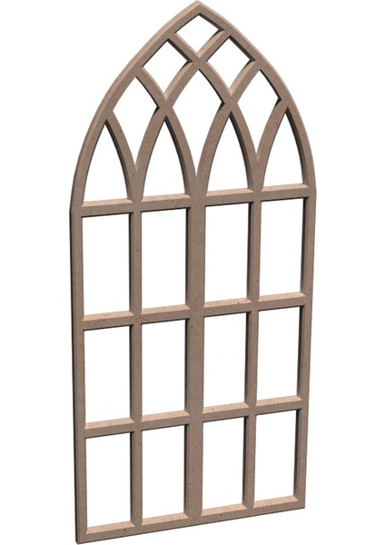 Hint Pencere Boyanabilir Dekoratif Duvar Çerçeve 18MM Ham Mdf