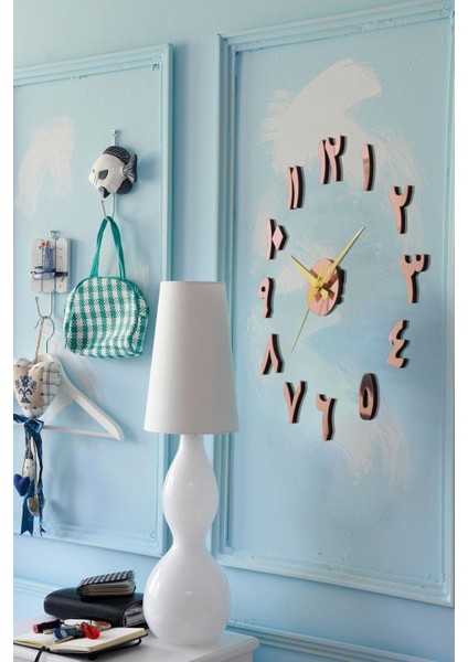 3D Renkli Aynalı Modern Duvar Saati, Pembe, Dokulu Tasarım, Şık ve Şık Parça fiyatları