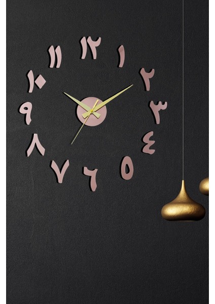 3D Renkli Aynalı Modern Duvar Saati, Pembe, Dokulu Tasarım, Şık ve Şık Parça indirimleri