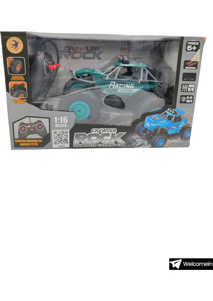 boratila toys 1/16 Uzaktan Kumandalı Off-Road Şarjlı 15KM Hızlı Yeşil Arazi Aracı