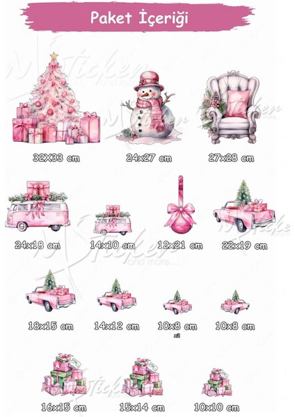 Çocuk odası için renkli temalı 5+ parça sticker seti, eğlenceli desenler modelleri