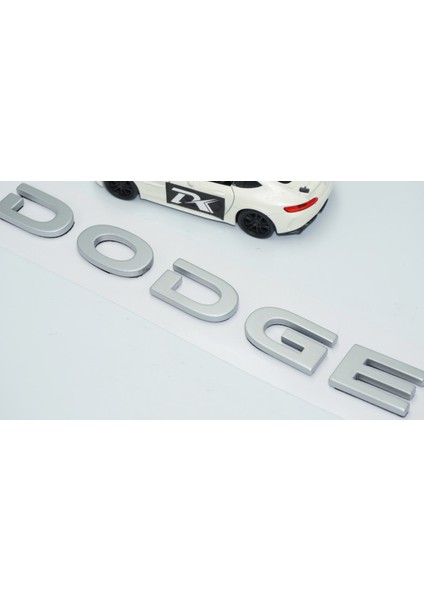 Dodge Bagaj Gri Abs 3m 3D Yazı Logo Amblem