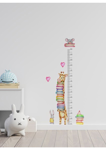 Çocuk odası renkli hayvan desenli boy ve duvar sticker seti, 5+ parça fiyatları