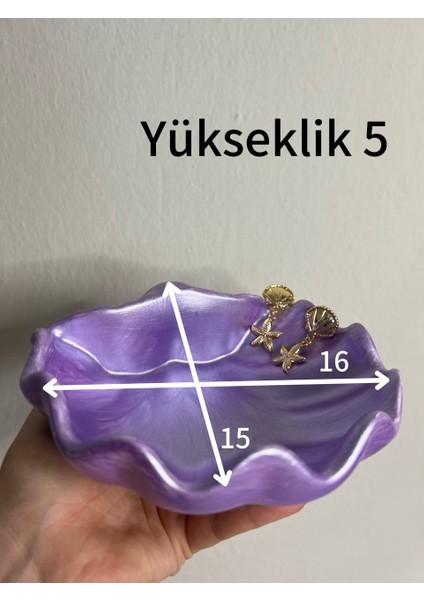 Parlak Mor Istiridye Takı Tabağı fiyatları