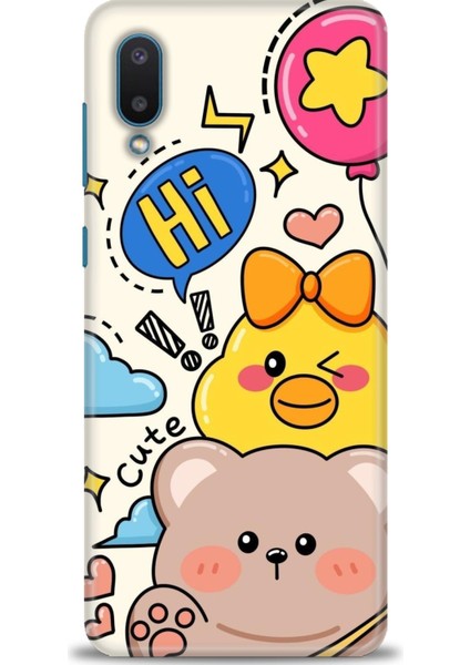 Samsung Galaxy A02 Uyumlu Kılıf Hd Baskılı Kılıf -MRK129 - 651