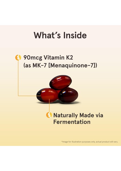 Jarrow Formulas Vitamin K2 Mk-7 90MCG 120 Softgel Kapsül K2 Vitamini Mk7 Formu