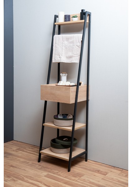 Metal Ahşap Çekmeceli Banyo Boy Dolabı, Banyo Düzenleyici , Çok Amaçlı Raf ,havluluk Banyo Organizer indirimleri