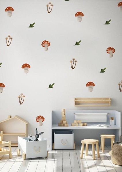 Çocuk Odası Renkli Kırmızı Mantar Dekor Parça Sayısı: 1 fiyatları