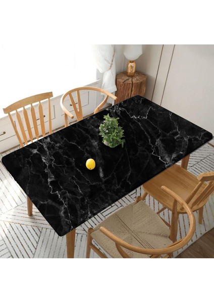 Mermer desenli dayanıklı masa ve dolap kaplama folyo 120x80, şık mutfak dekoru