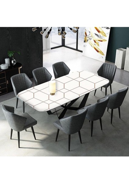 Siyah mermer desenli masa ve dolap tezgah kaplama 170x100 cm, şık ve dayanıklı