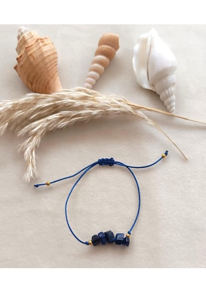 Bileklik Doğal Taş Bileklik Kedi Gözü Taşı Ayarlanabilir Kadın Makrome Bileklik modelleri