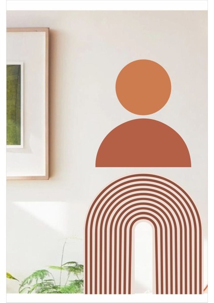 Renkli geometrik bohem duvar stickerı, modern ve şık dekorasyon için mükemmel seçim fiyatları