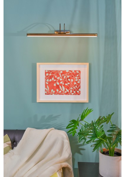 Pilli Aplik Kumandalı Duvar Aplik Banyo Aydınlatması Tablo Aplik Dekoratif Aydınlatma 35CM 3000K 65000K LED Işık