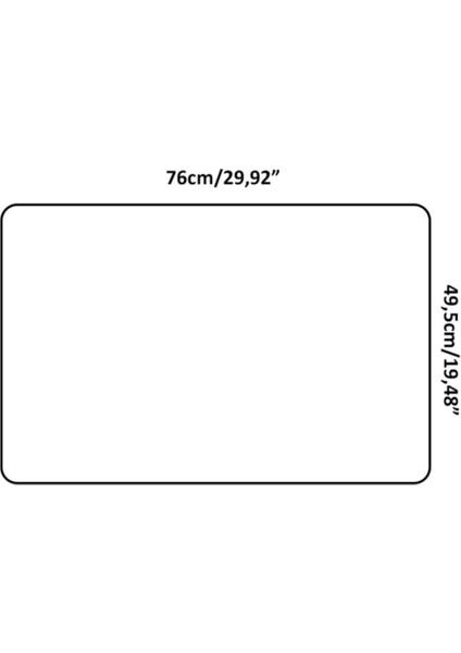 76x49,5 cm Çok Renkli Cam Ocağı Koruyucu, Düz Desenli, Tek Parça indirimleri