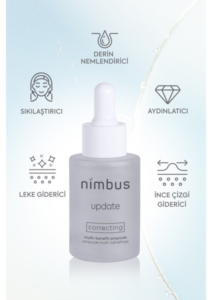 | update | leke karşıtı + aydınlatıcı yüz serumu (Niacinamide + Liposomal C Vitamini + 8D Hyaluronic Fluid)