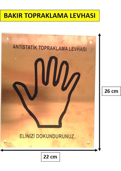 Antistatik Bakır Topraklama Levhası(Saf Bakır)
