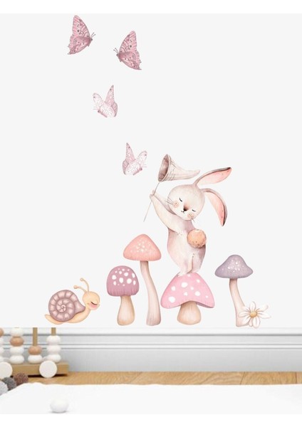 Yıldız Avcısı Tavşan Duvar Sticker