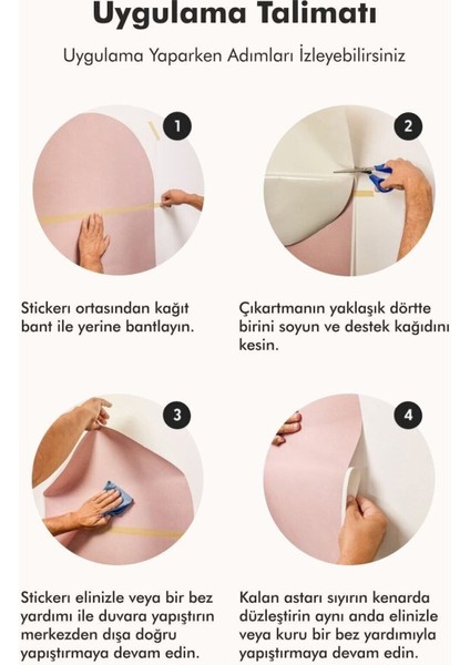 Bohem Tarz Oval Duvar Sticker Oturma Odası Duvar Sticker Kemer Duvar Dekorasyon Sticker modelleri