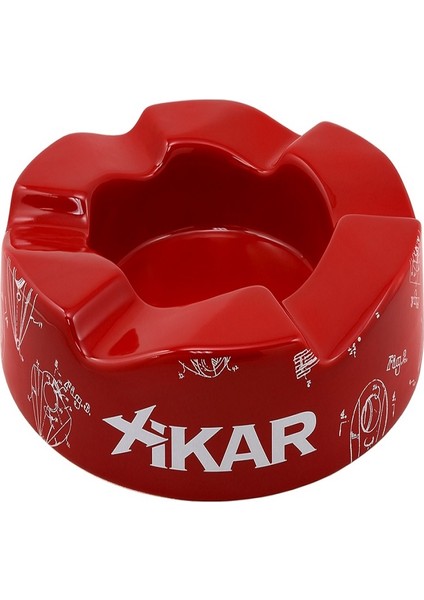 Wave Ashtray Kırmızı Puro Küllük