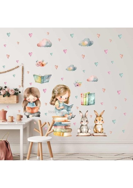Rüya Gibi Çocuk Odası Duvar Sticker Seti, Renkli ve Eğlenceli Tasarımlar, 5+ Parça fiyatları
