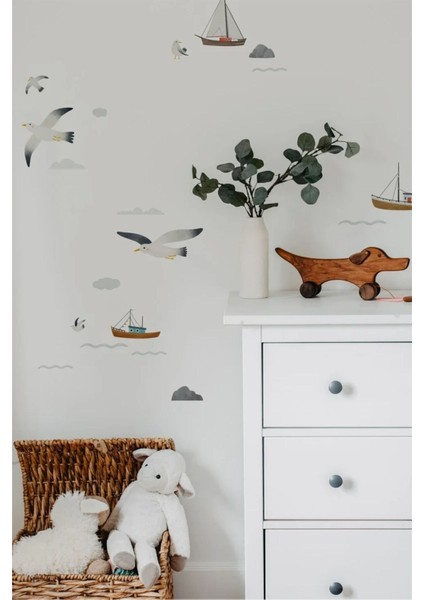 Deniz Manzarası Çocuk Odası Duvar Stickerı