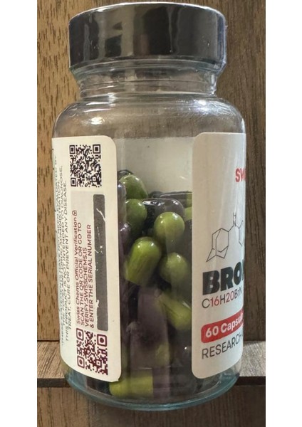 Bromantane 1500mg (25mg/ 60 Capsule) Usa Firma Ürünü modelleri