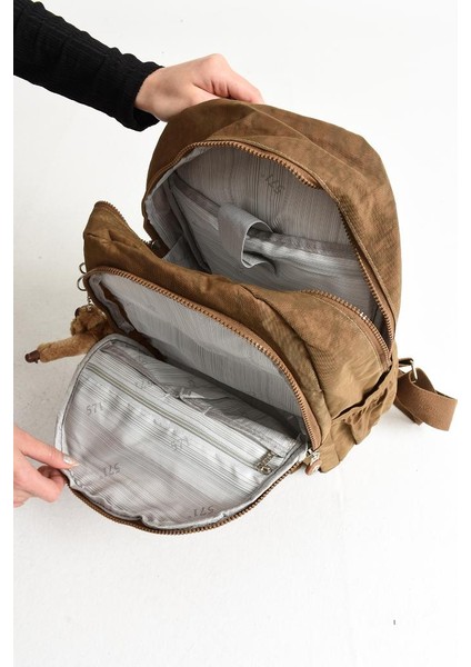 Klinkır Hafif Kadın Sırt Çantası 38*28 cm Günlük Kullanım Için Ideal Çok Cepli indirimleri
